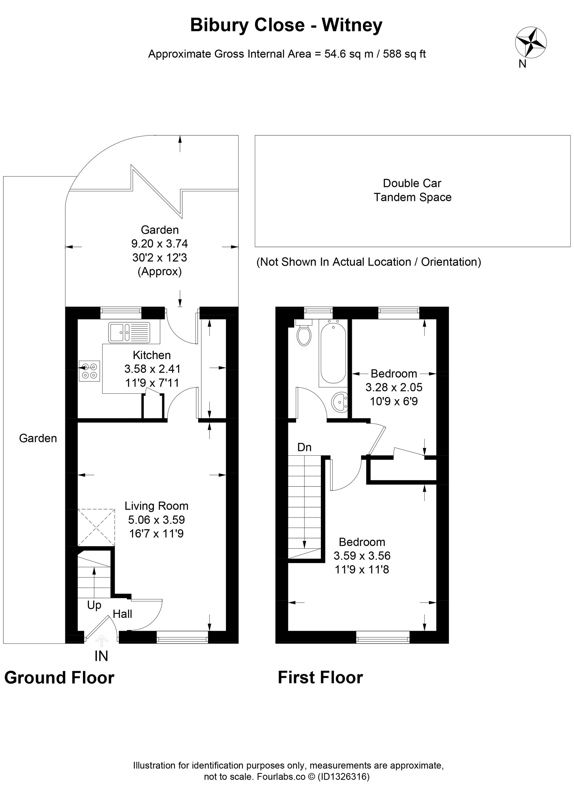 9 Bibury Close, Witney floorplan