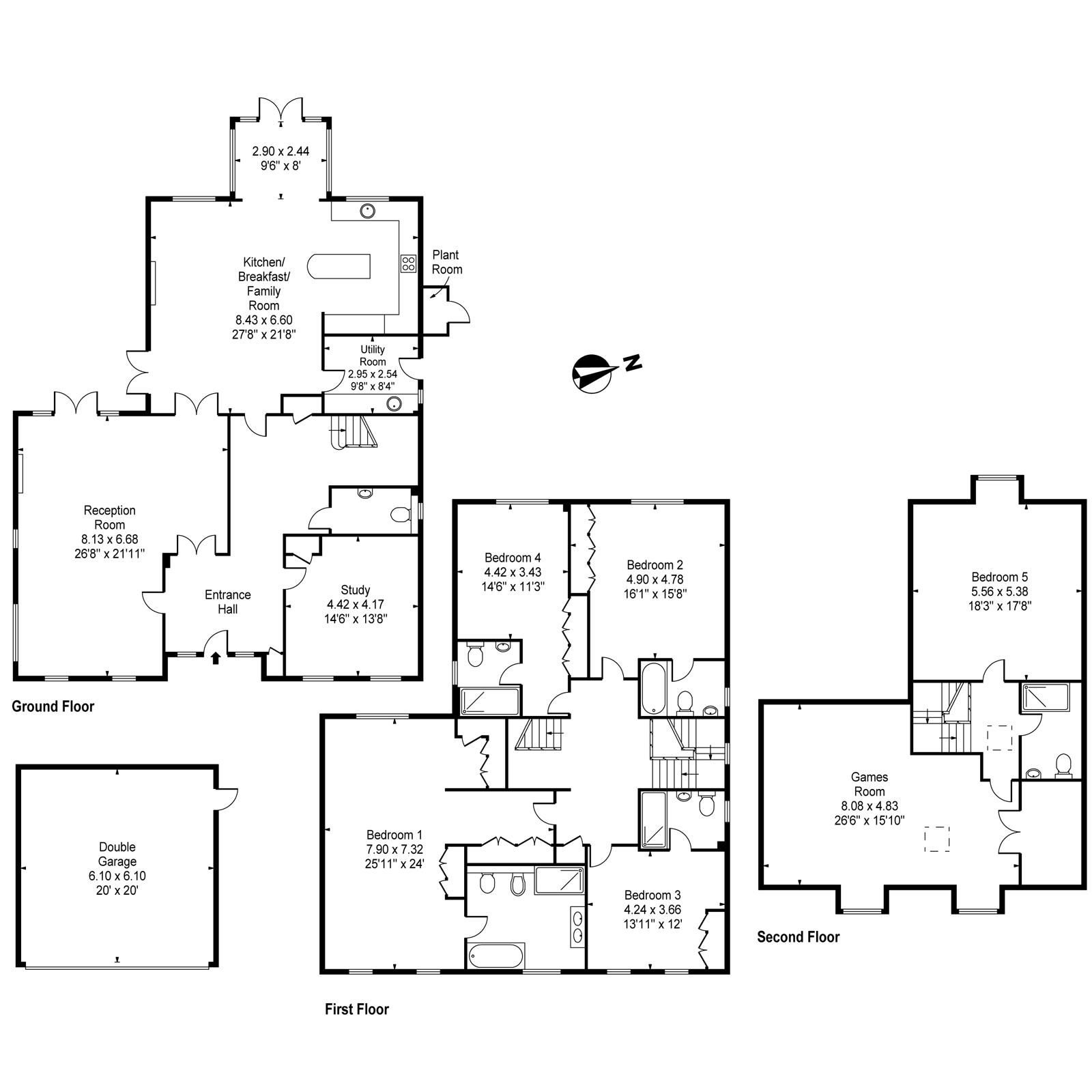 5 Bedrooms Detached house for sale in Chargate Close, Burwood Park, Hersham, Walton-On-Thames KT12