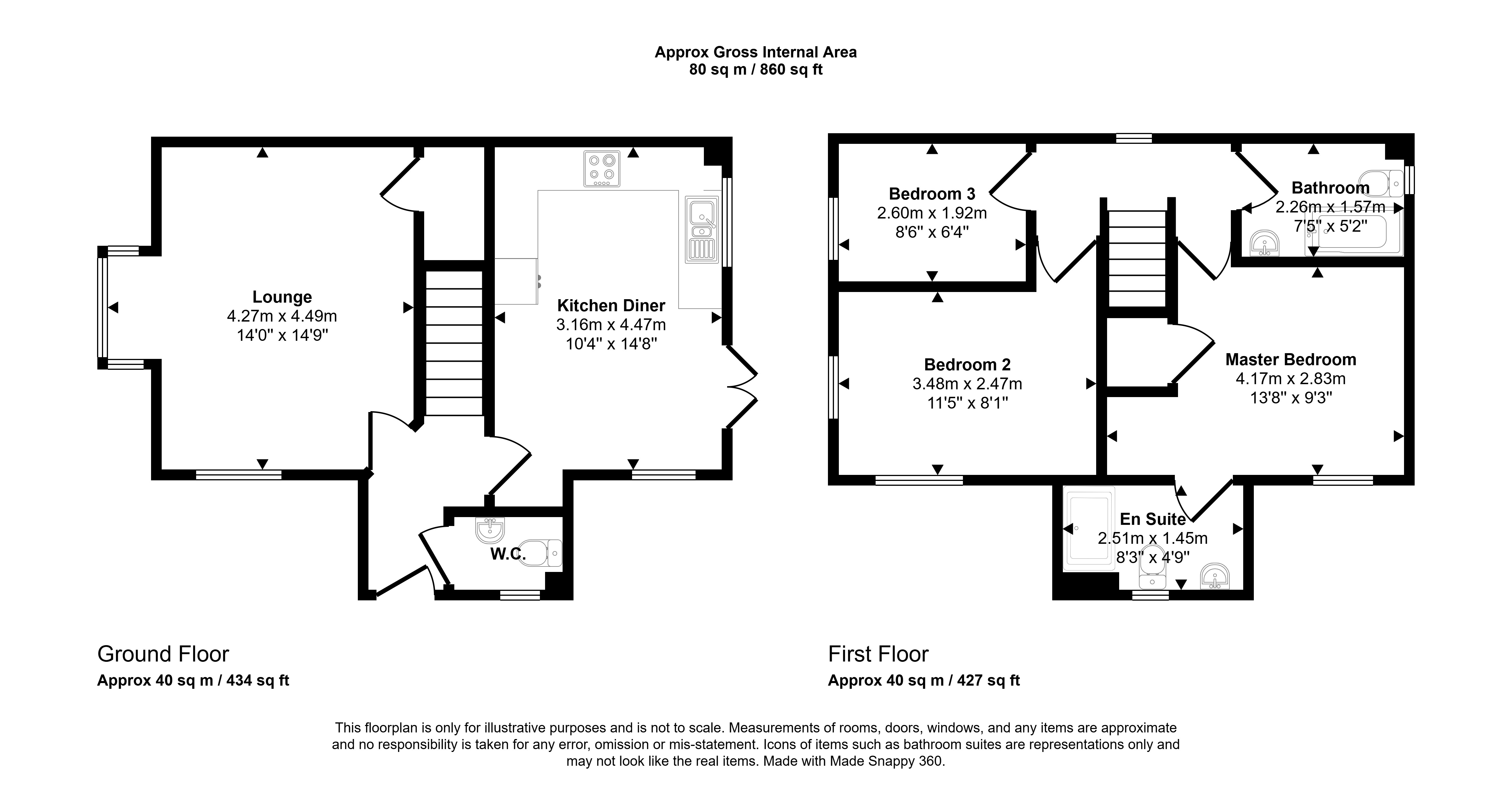1, Marigold Green, Cramlington floorplan
