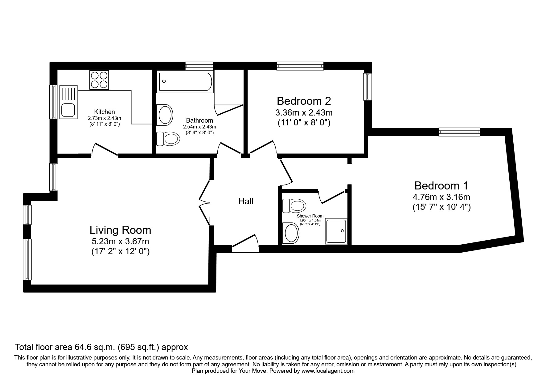Gilbert Close, London SE18, 2 bedroom flat for sale 61625898