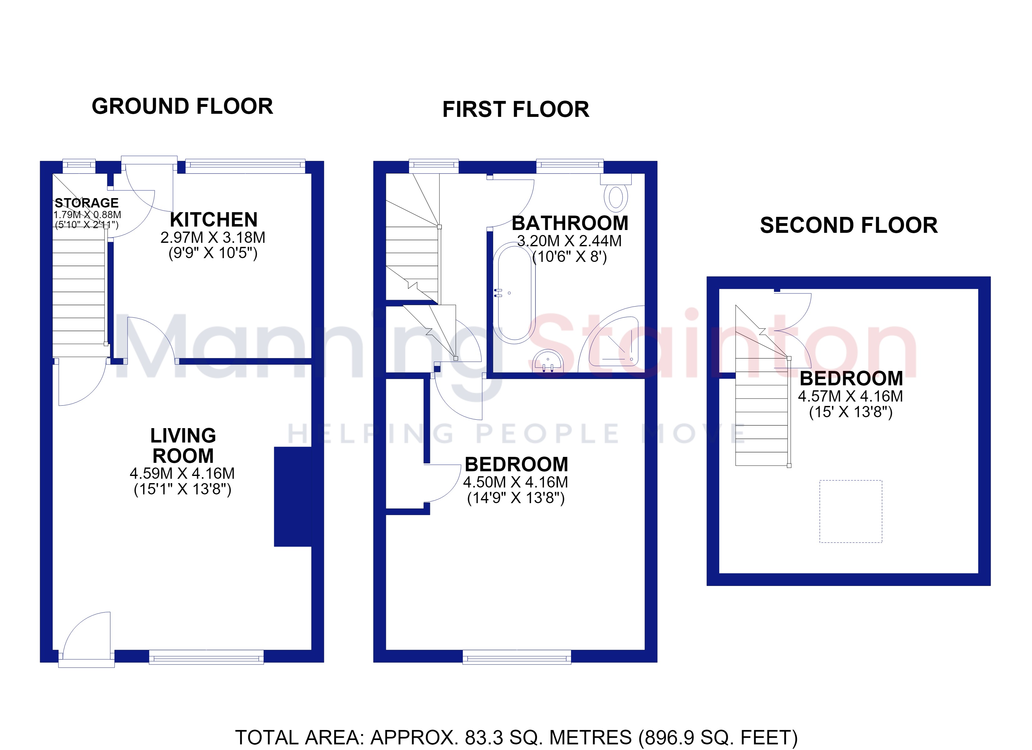 12, Woodlands Terrace, Pudsey floorplan