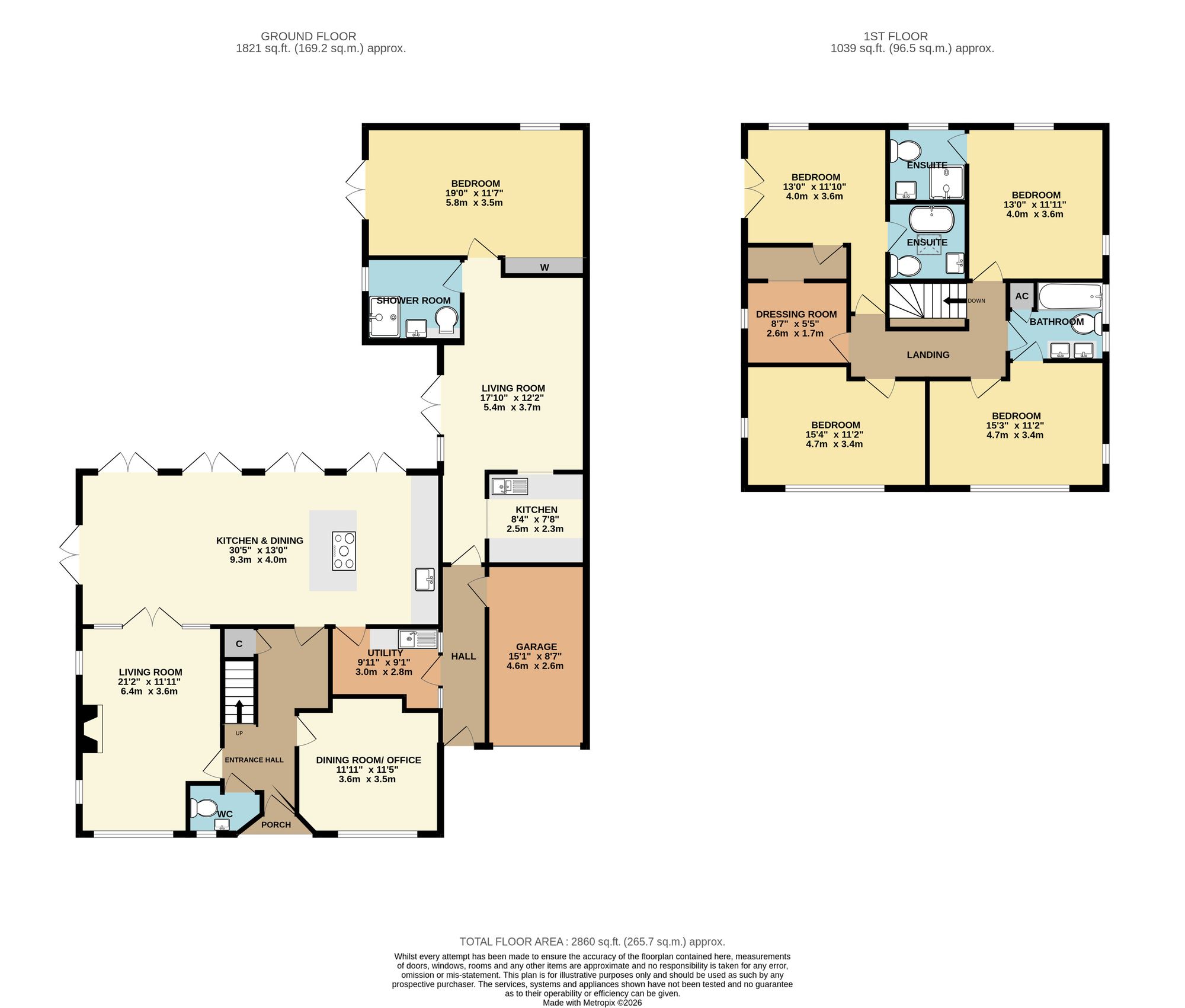 96 Malvern Road, Worcester floorplan