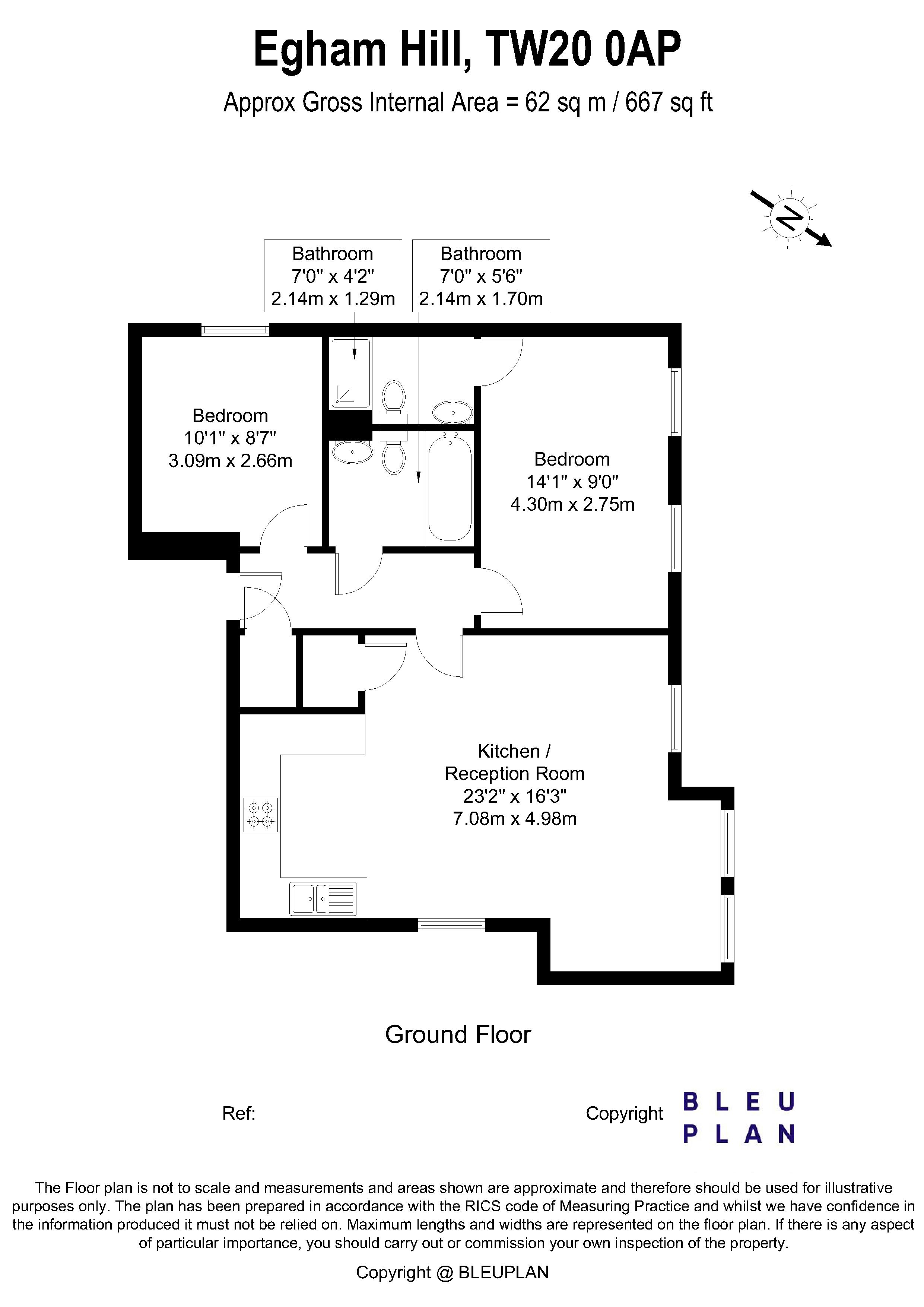 Egham Hill, Egham floorplan