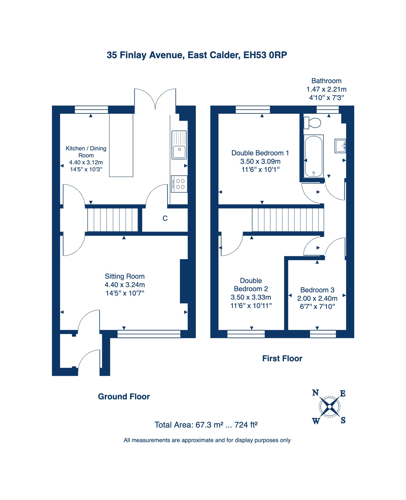 35, Finlay Avenue, Livingston floorplan