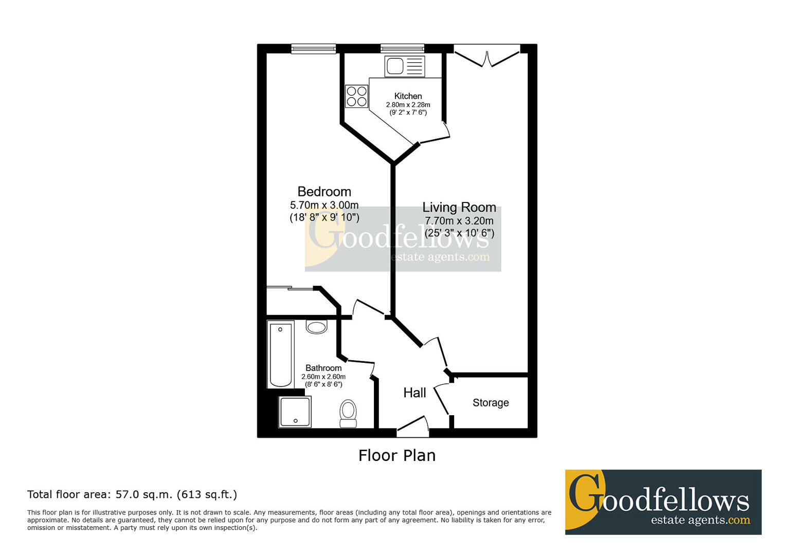 21 Henderson Court, North Road, Newcastle Upon Tyne floorplan