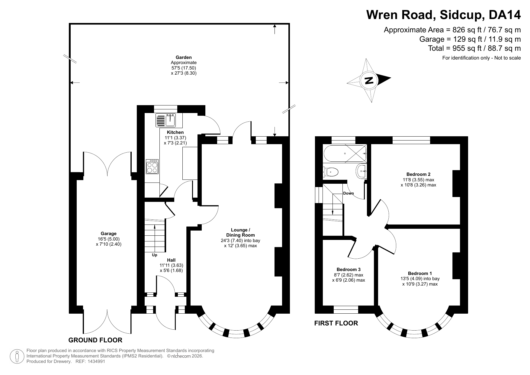66, Wren Road, Sidcup floorplan
