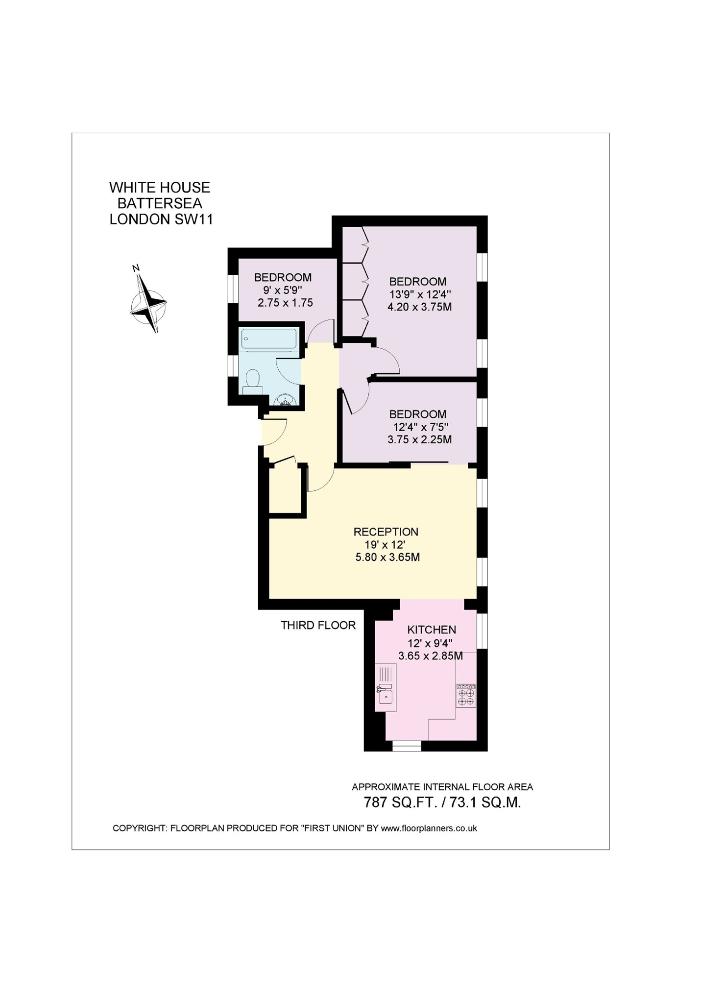 2 Bedrooms Flat for sale in White House, Vicarage Crescent, Battersea, London SW11