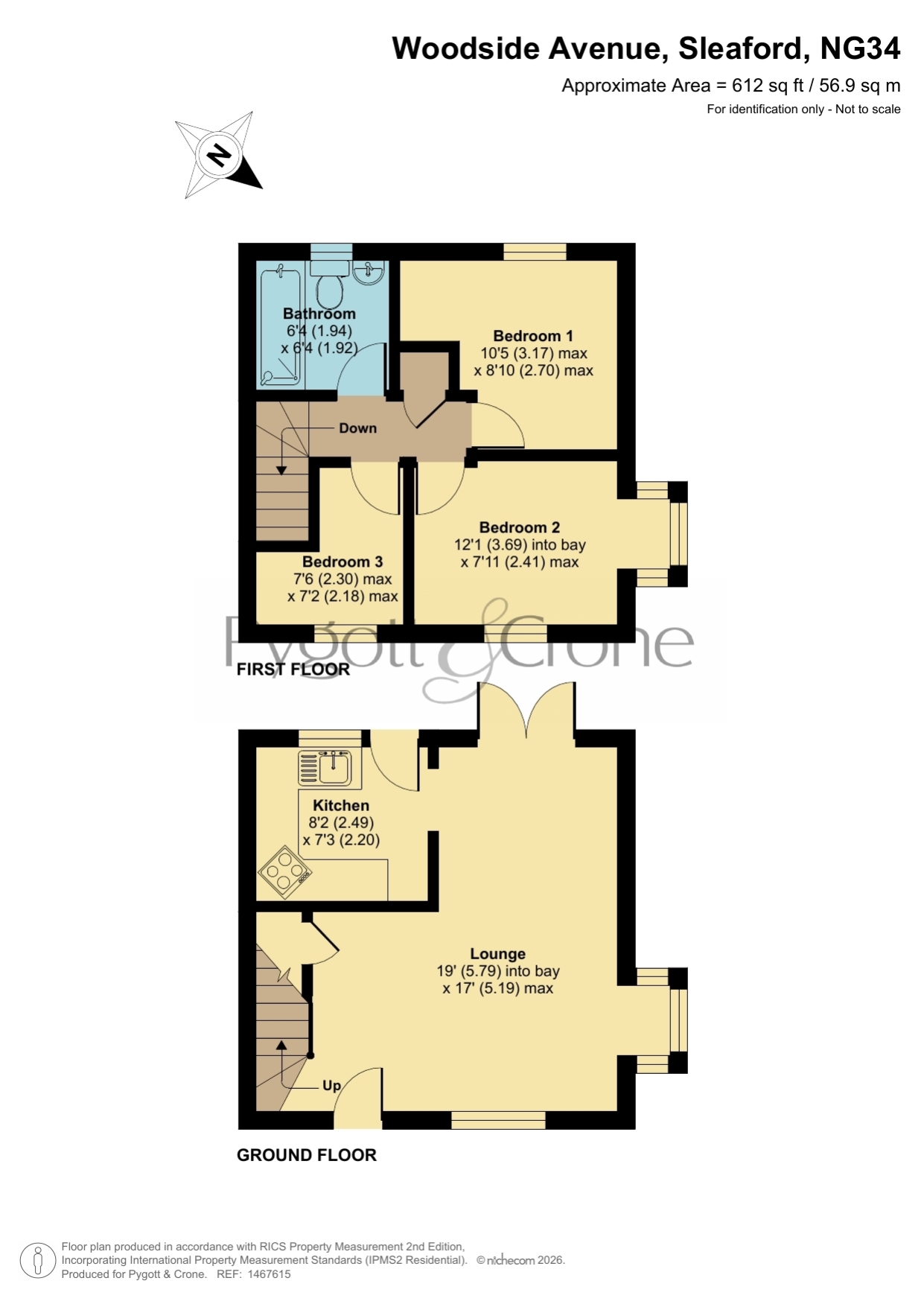 8, Woodside Avenue, Sleaford floorplan