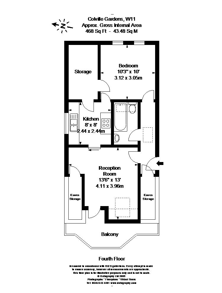 1 Bedrooms Flat to rent in Colville Gardens, London W11