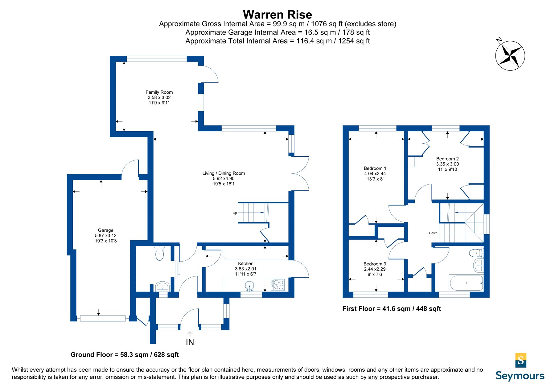 50, Warren Rise, Camberley floorplan