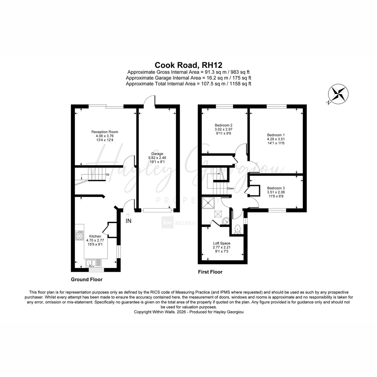 67, Cook Road, Horsham floorplan