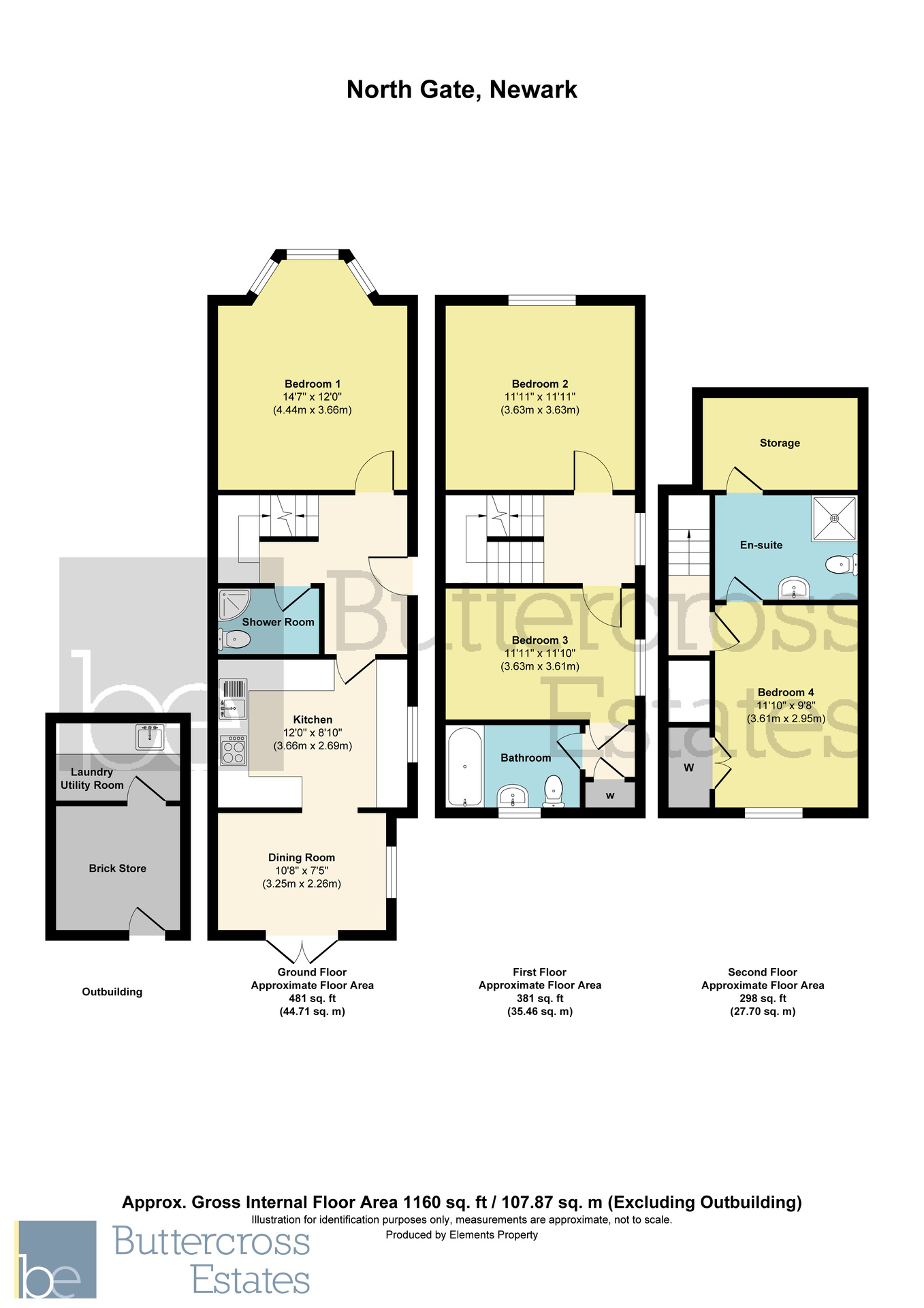 90 North Gate, Newark floorplan