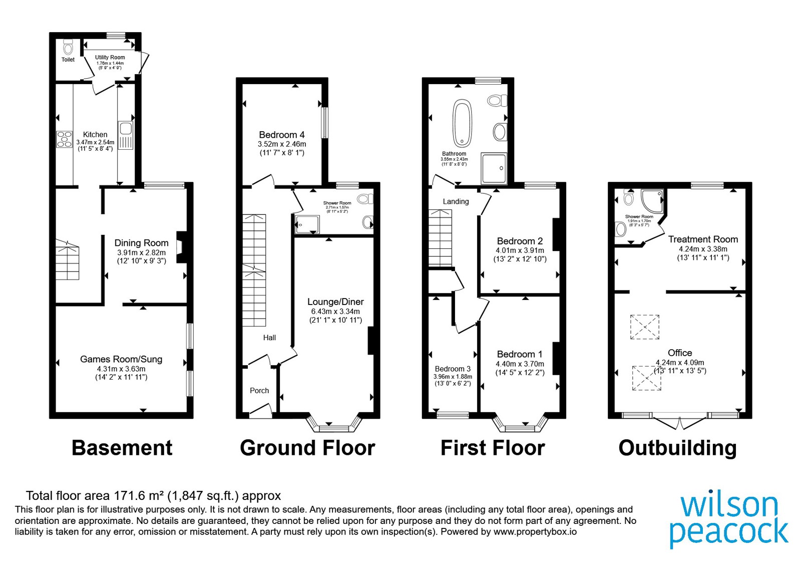 192, Wellingborough Road, Northamptonshire floorplan