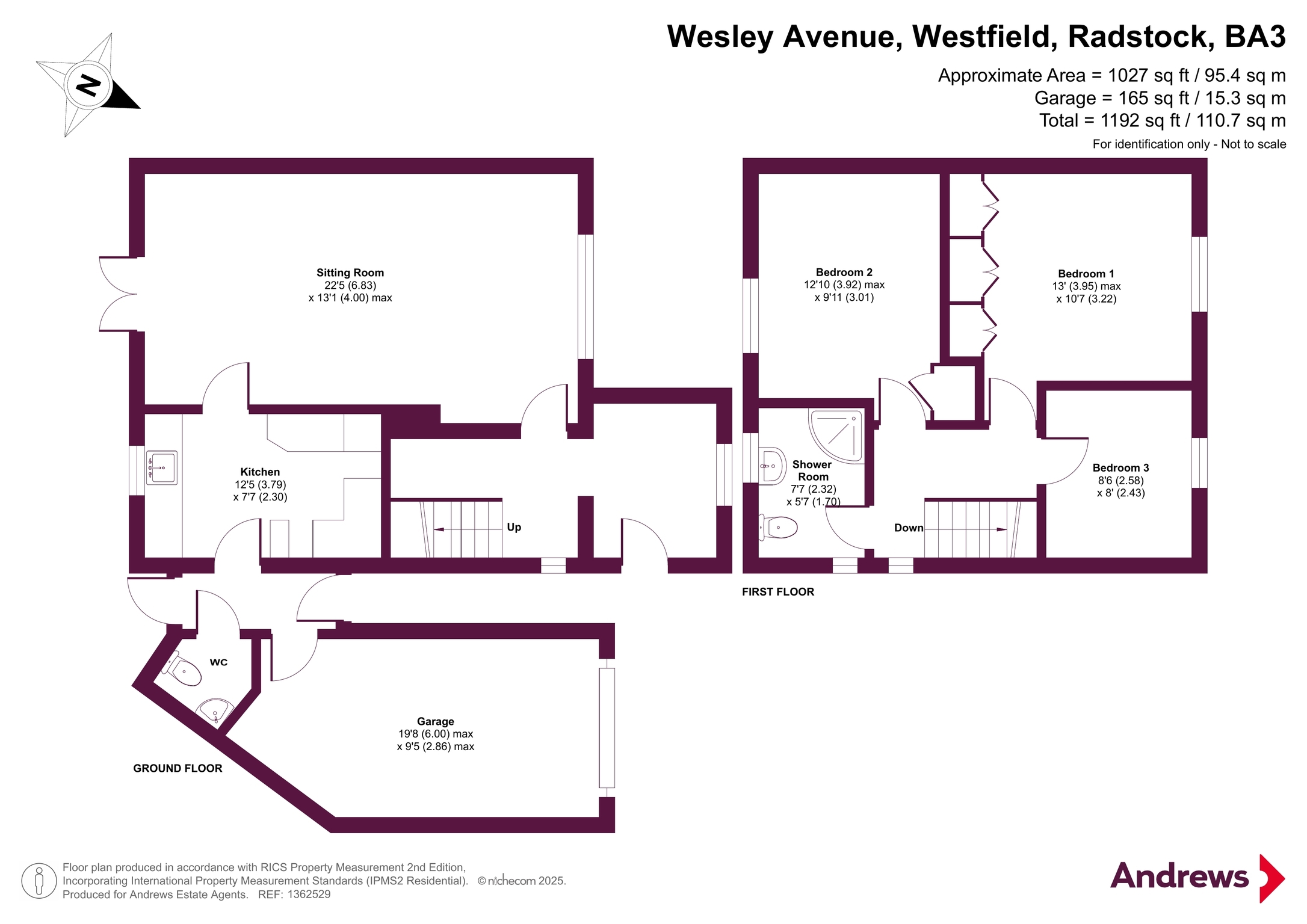 73, Wesley Avenue, Radstock floorplan