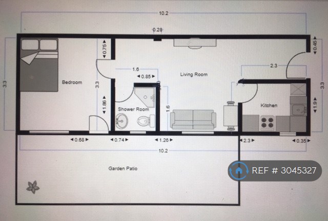 Ground Floor Garden Flat, Archway Road, Highgate, N6 London floorplan
