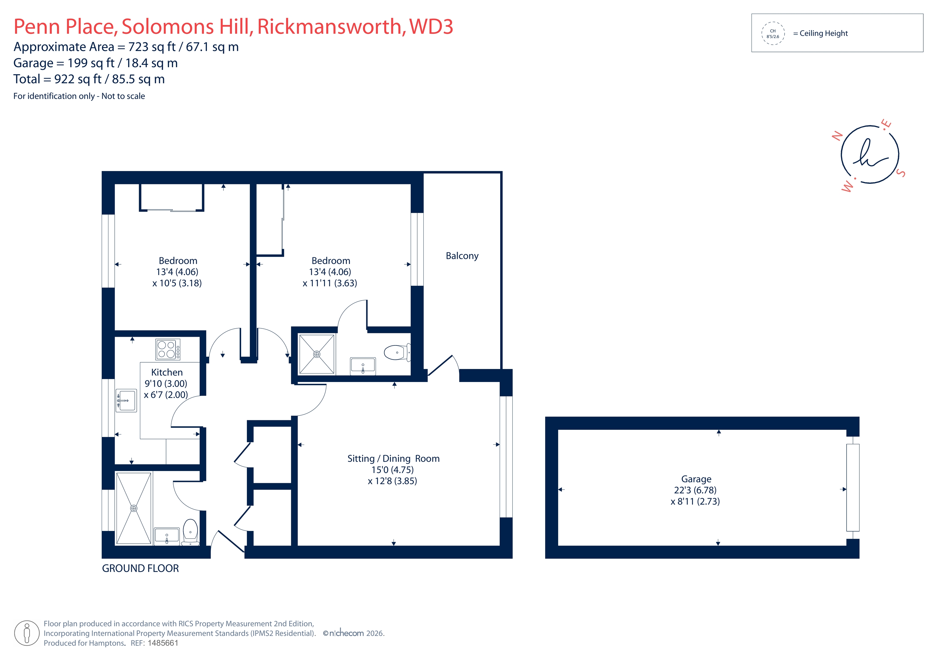 132, Penn Place, Rickmansworth floorplan