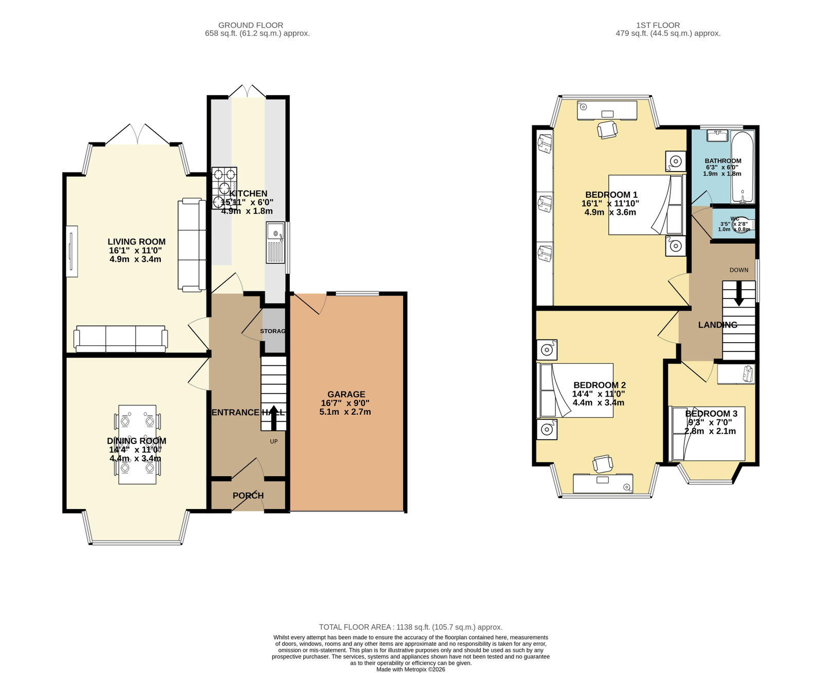 21, Woodlands Drive, Stockport floorplan