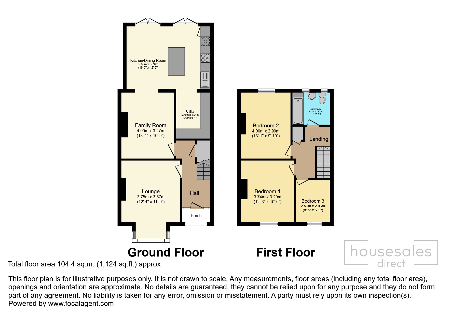 7, Carisbrooke Road, Doncaster floorplan