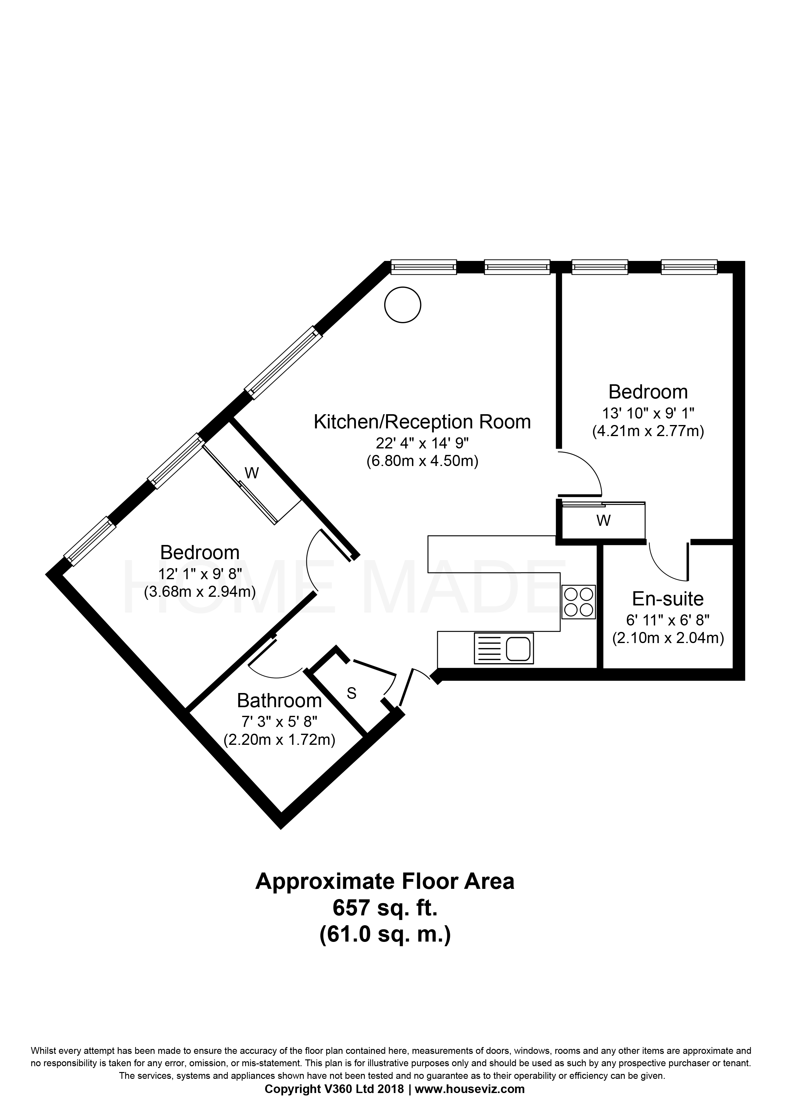 2 Bedrooms Flat to rent in Delta Point, Wellesley Road, Cro CR0