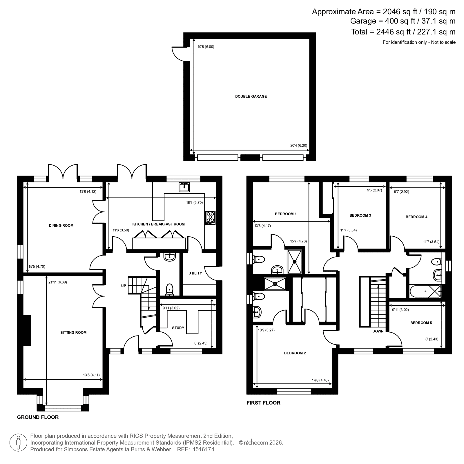 1, Dapples Lane, Cranleigh floorplan