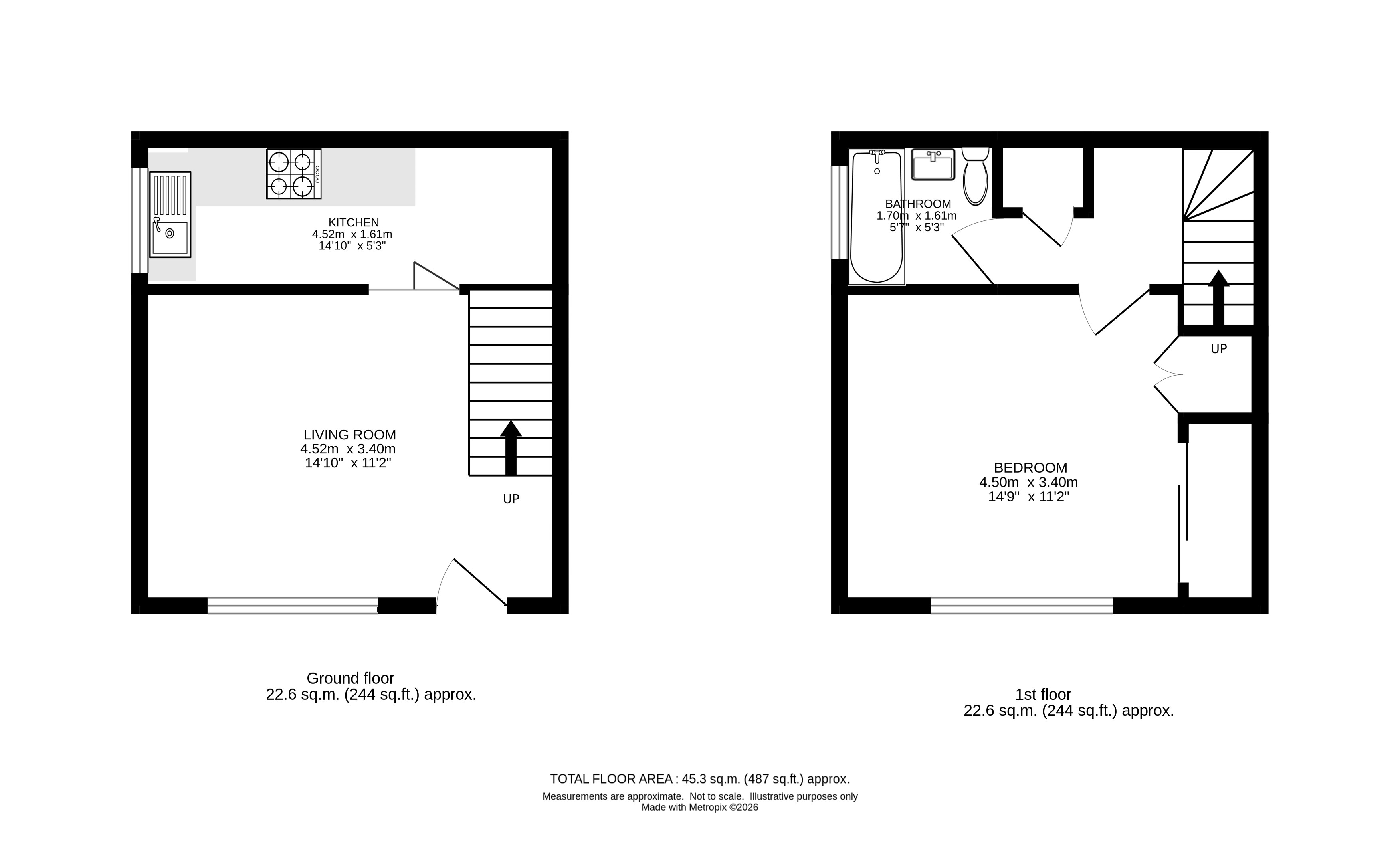 123, Boscombe Road, Worcester Park floorplan