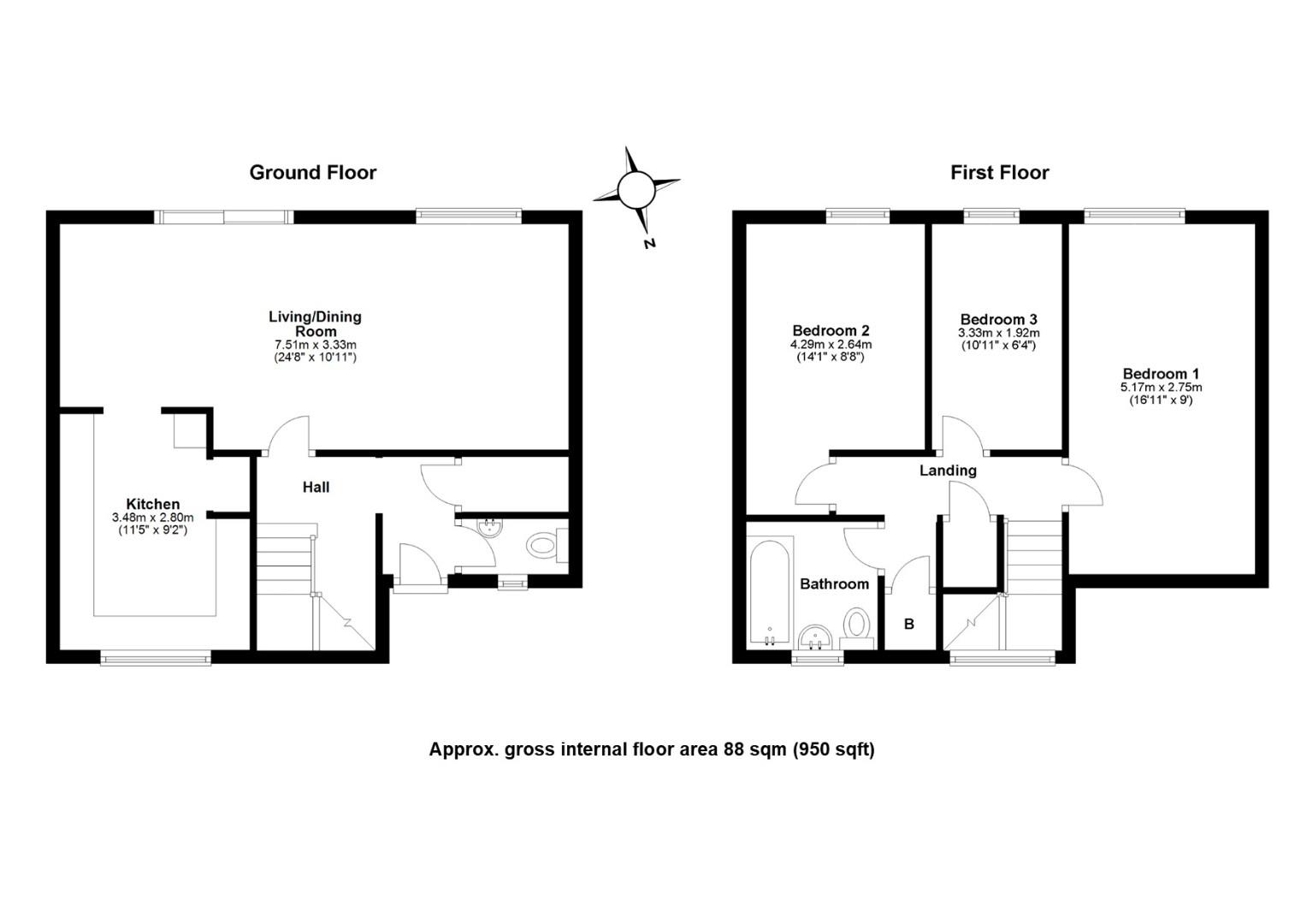 Leonard Close, Cambridge CB5, 3 bedroom end terrace house for sale