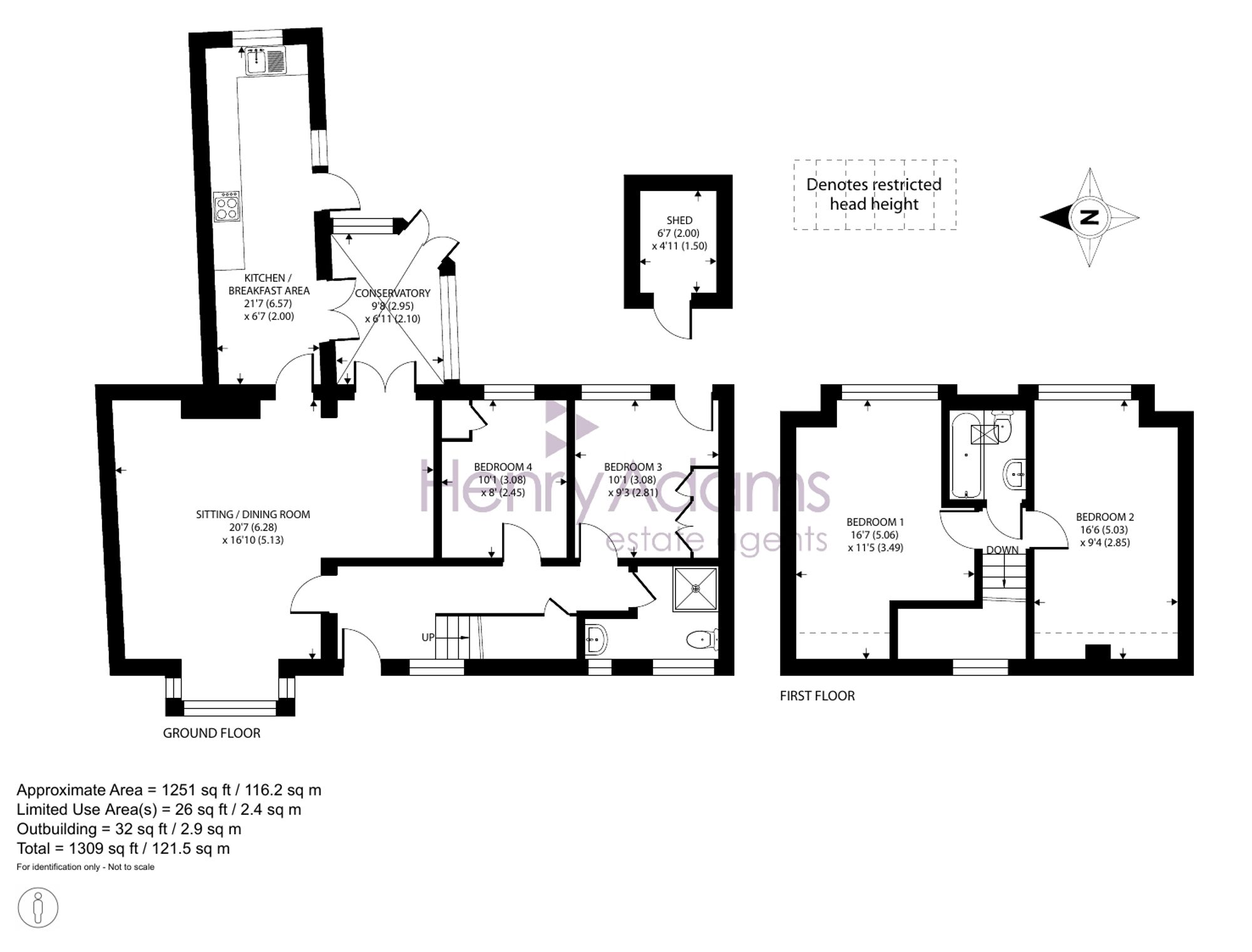 Russets, Chichester floorplan