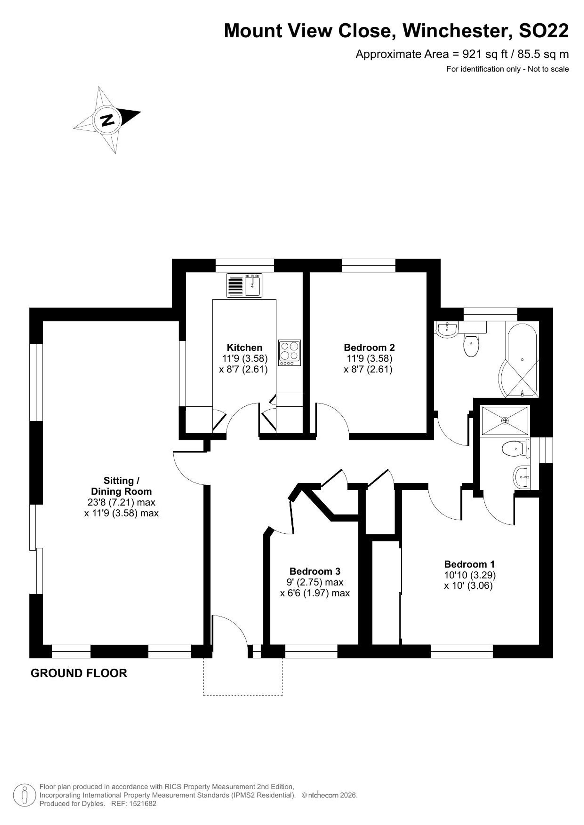 3 Mount View Close, Winchester floorplan