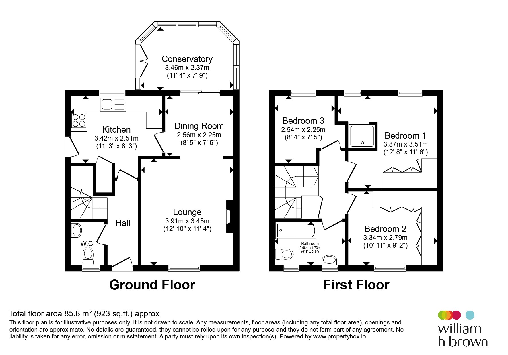 64, Gypsy Lane, Castleford floorplan