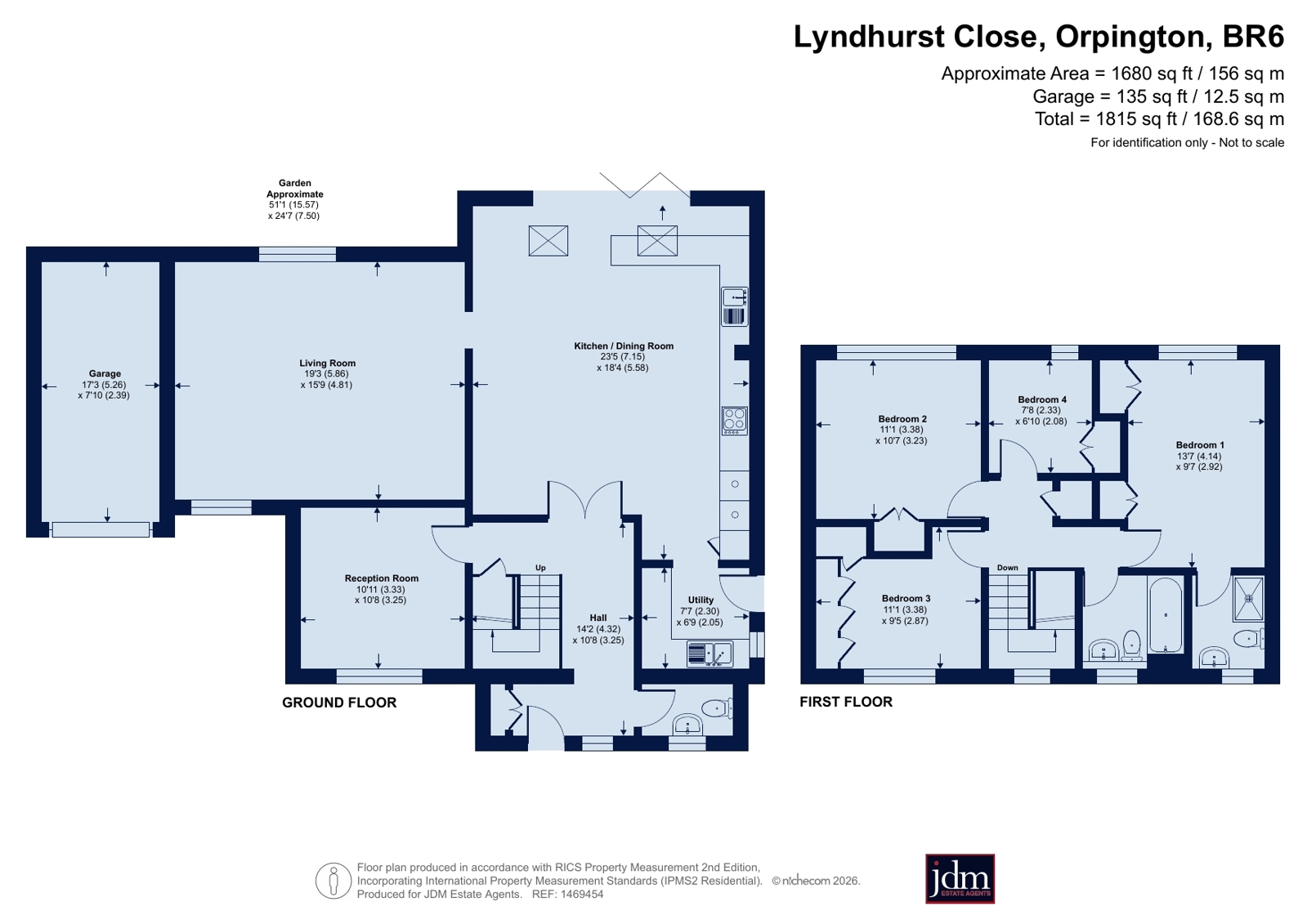 11, Lyndhurst Close, Orpington floorplan