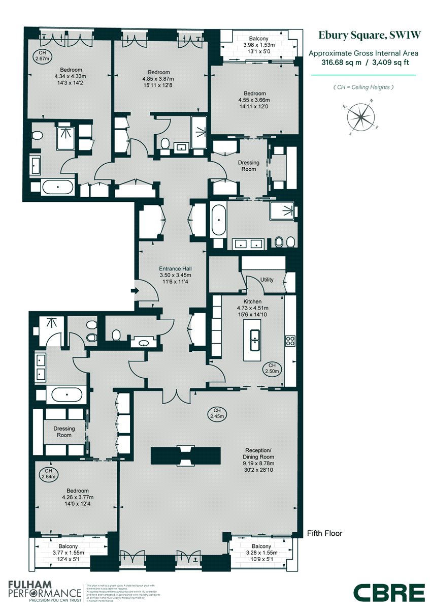 Apartment 41, 1, Ebury Square, Belgravia, London floorplan