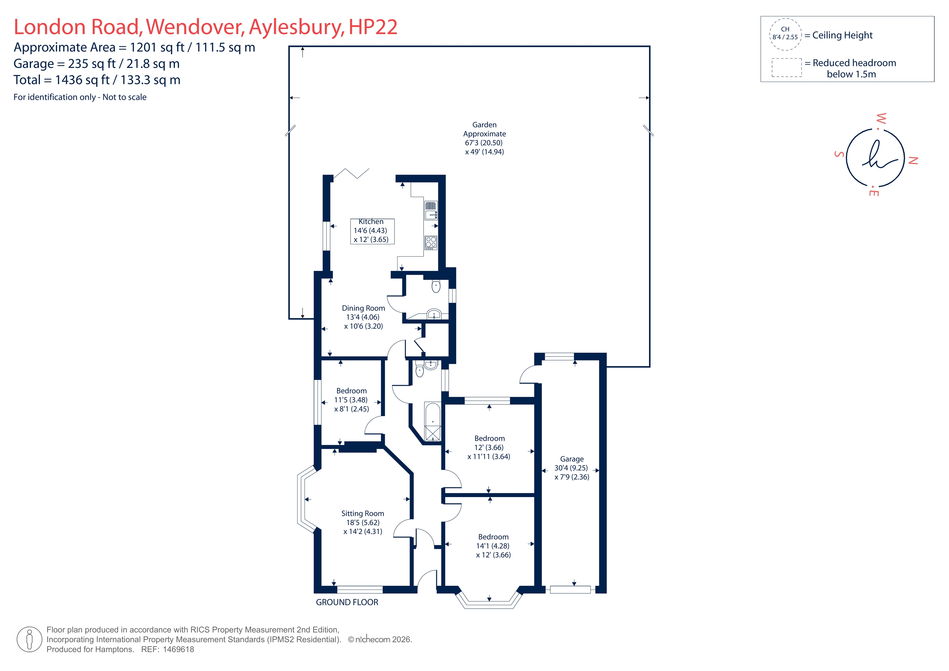 Farthings, London Road, Wendover floorplan