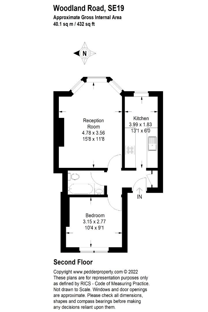 Woodland Road, London floorplan