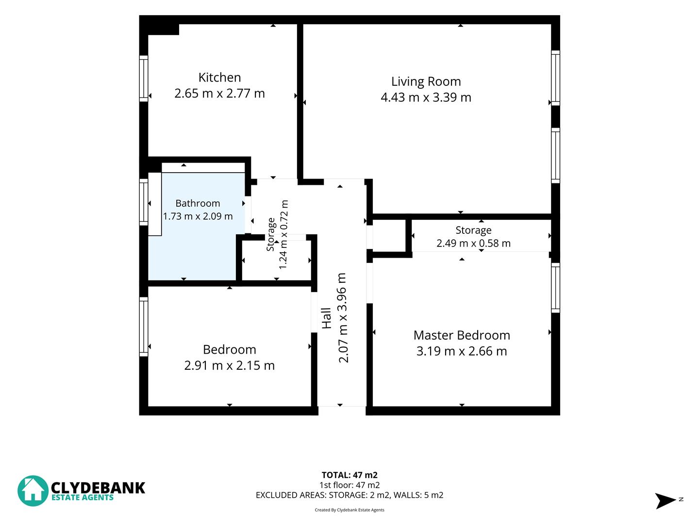 0/1 43, Fairways view, Clydebank floorplan