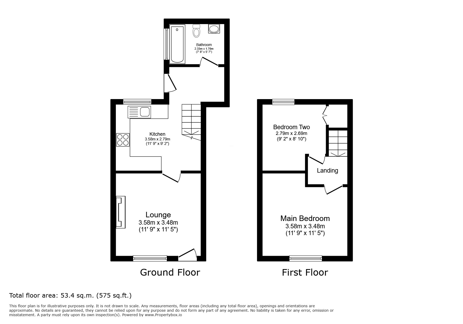 12 Garden Cottages, Harris Alley, Wingham floorplan