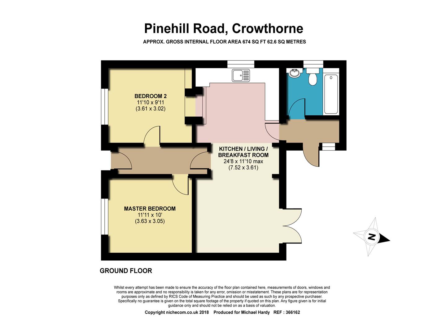 2 Bedrooms Bungalow for sale in Pinehill Road, Crowthorne, Berkshire RG45