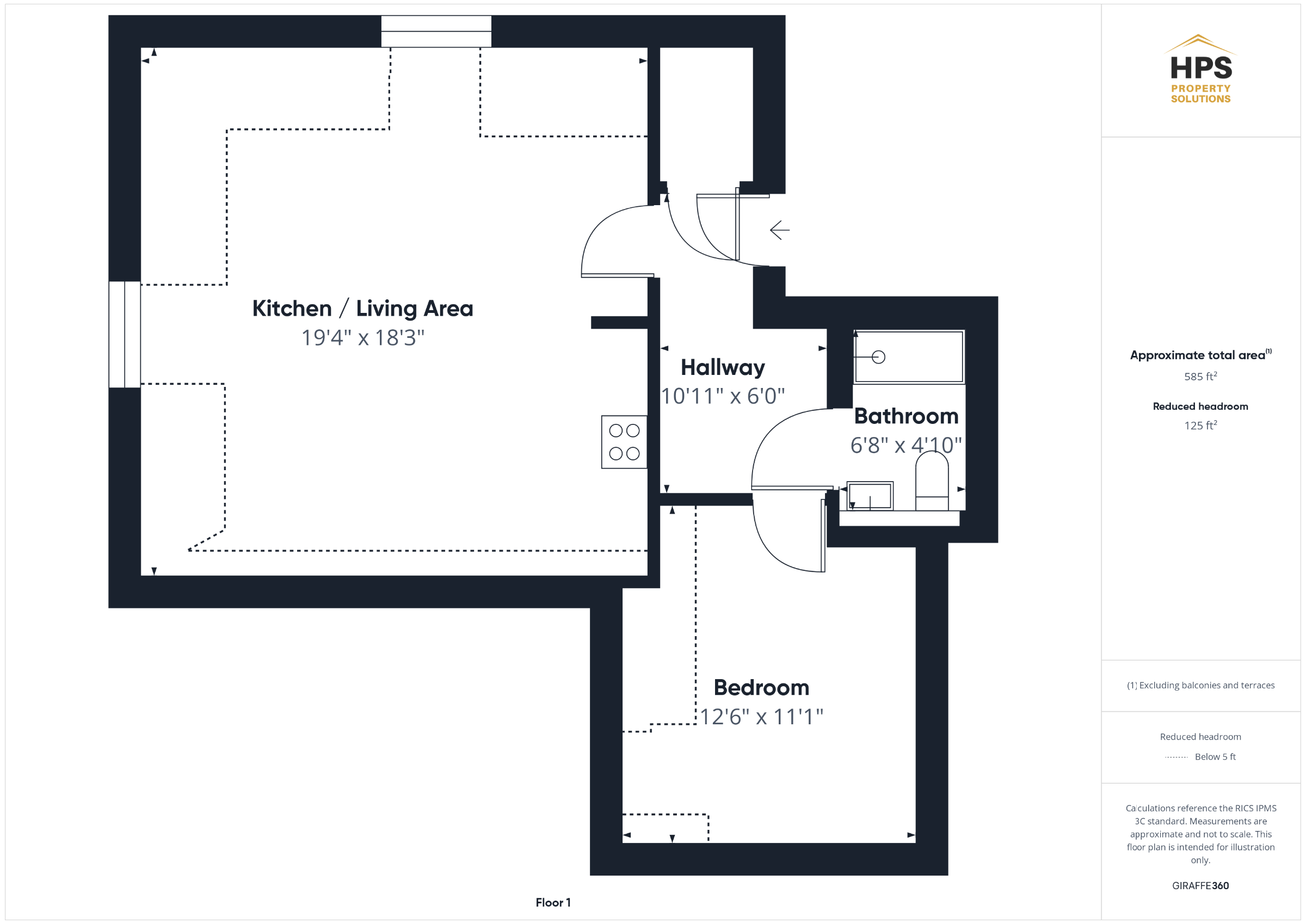 Flat 7, Hills Court, Cambridge floorplan