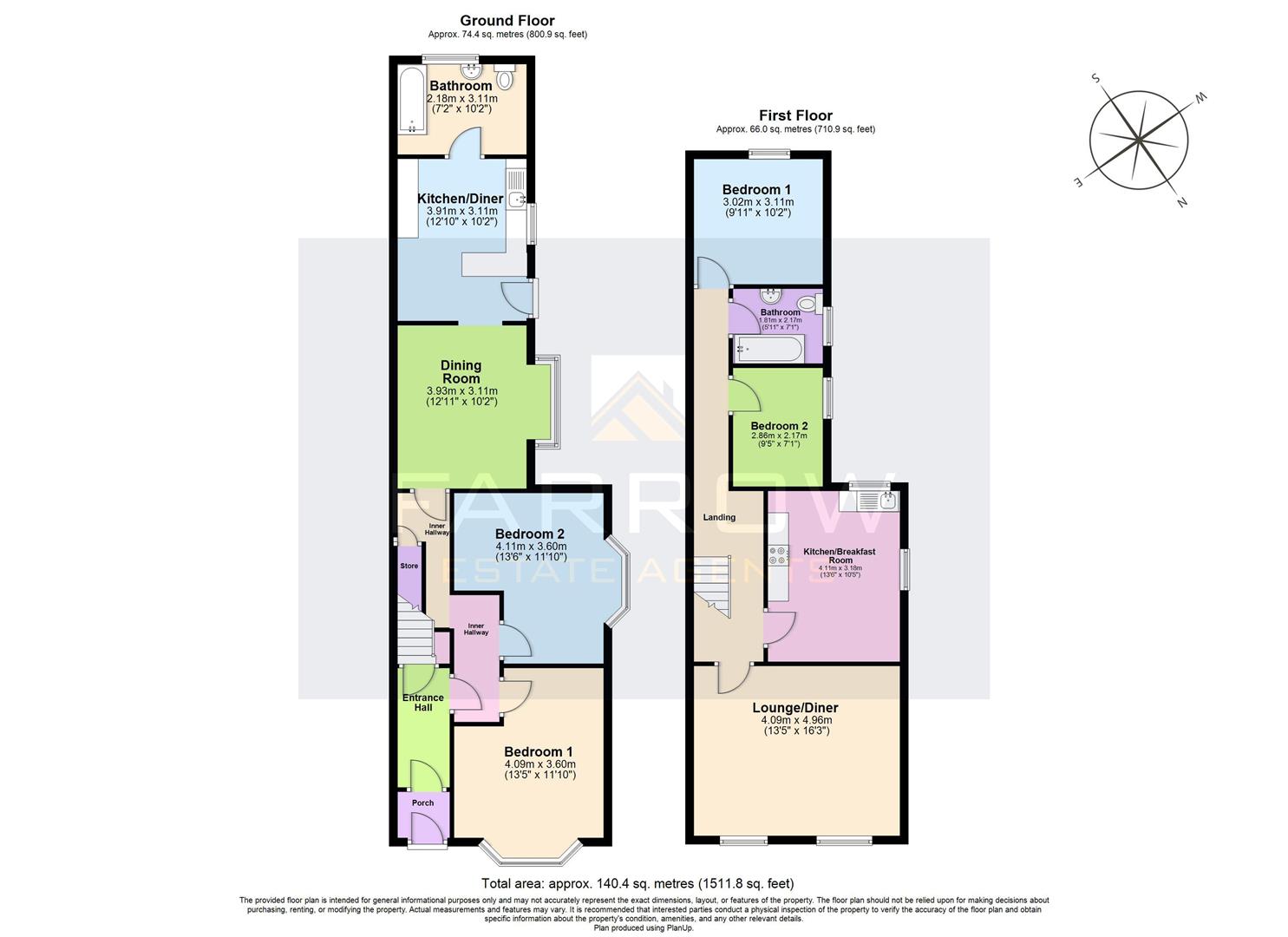 Ground Floor Flat, 56, Grimsby Road, Cleethorpes floorplan
