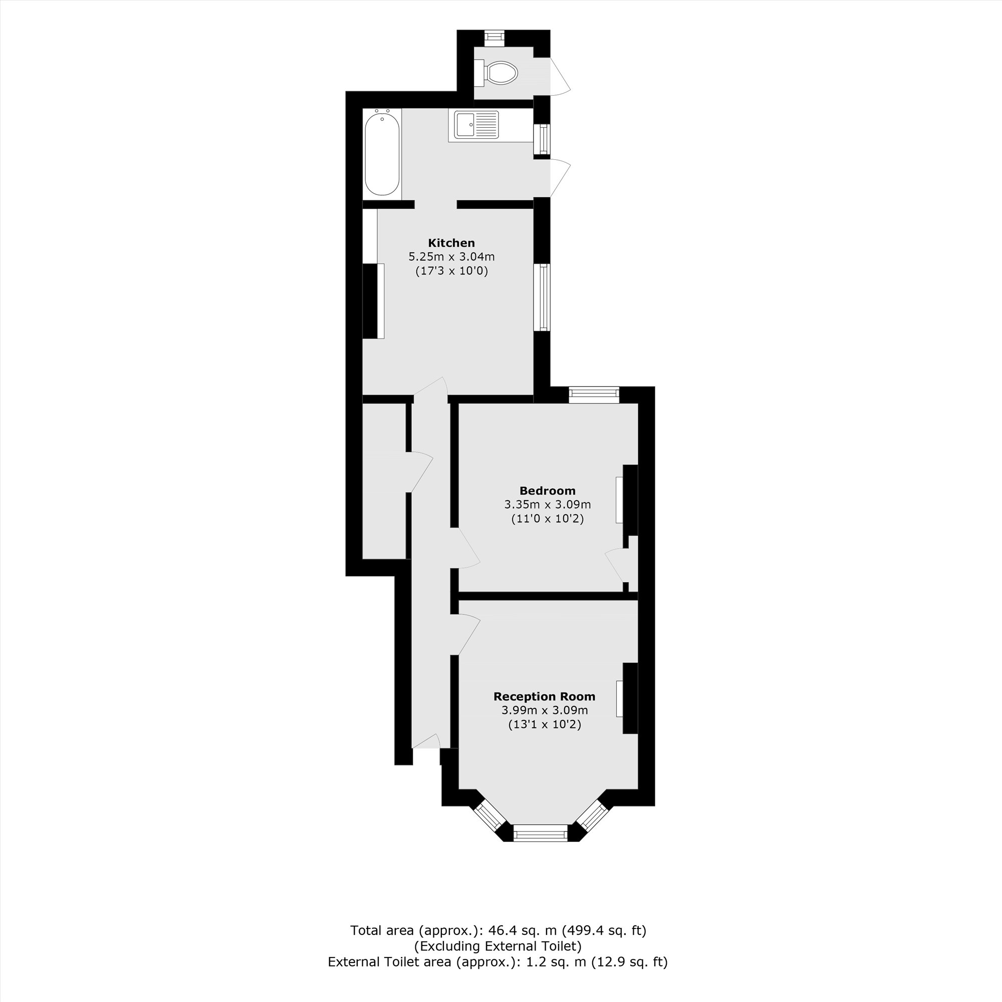 120, Third Cross Road, Twickenham floorplan