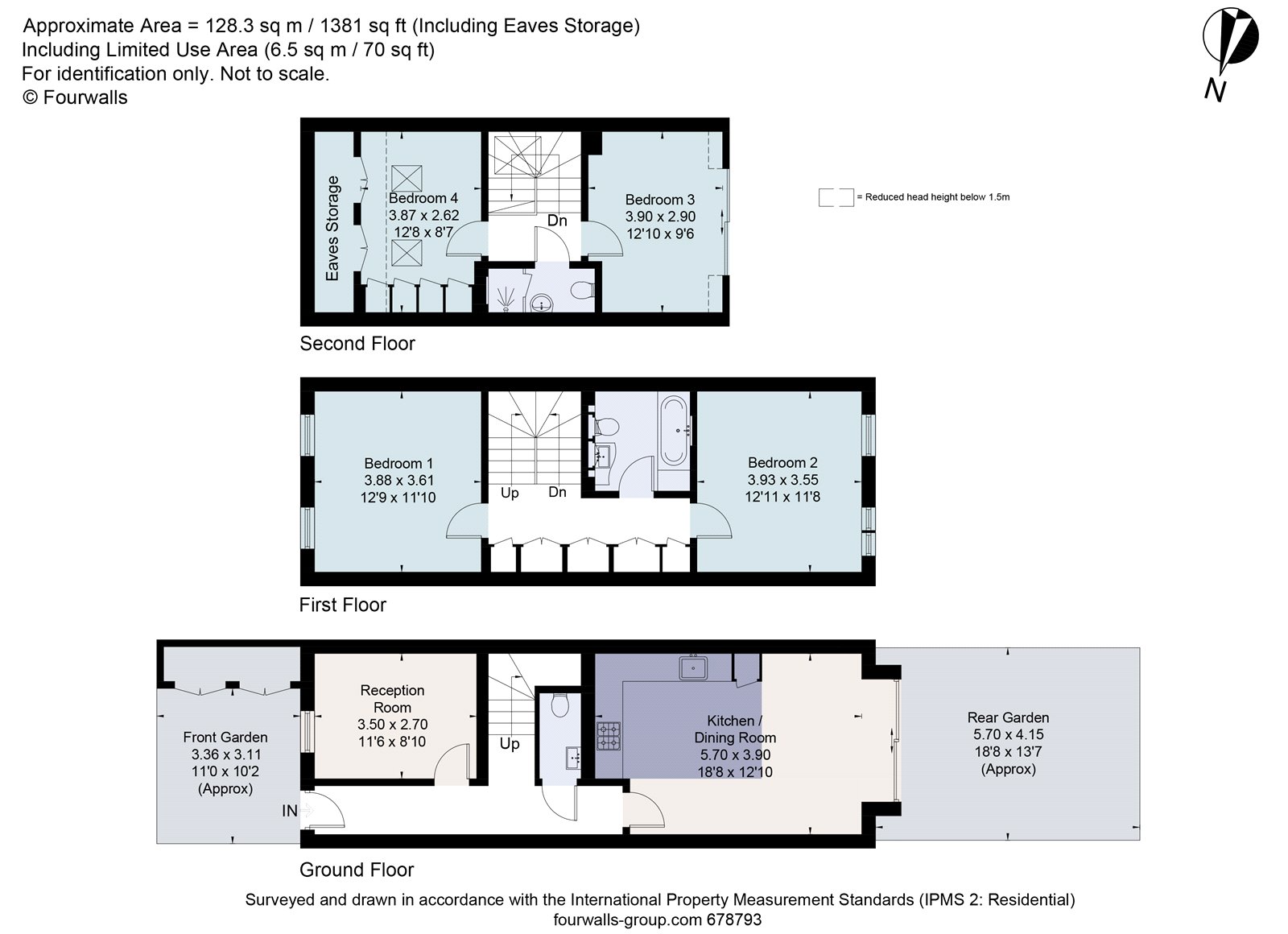 55A, Sefton Street, London floorplan