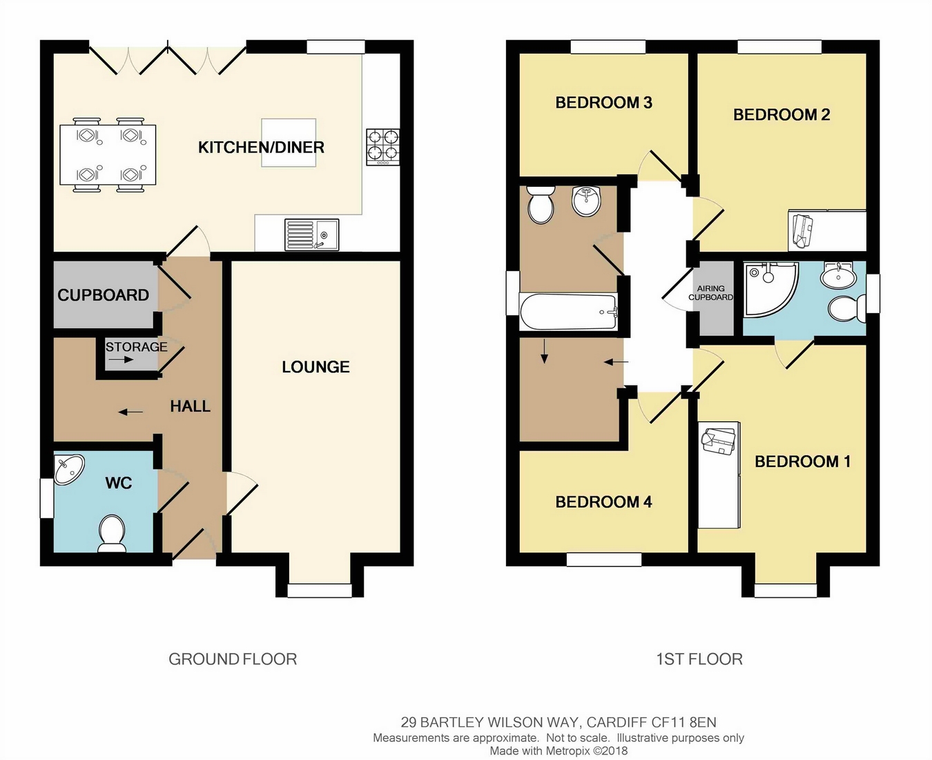 4 Bedrooms Detached house for sale in Bartley Wilson Way, Leckwith, Cardiff, South Glamorgan CF11