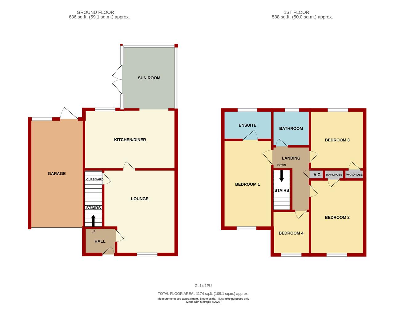 Colchester Close, Westbury-on-Severn floorplan