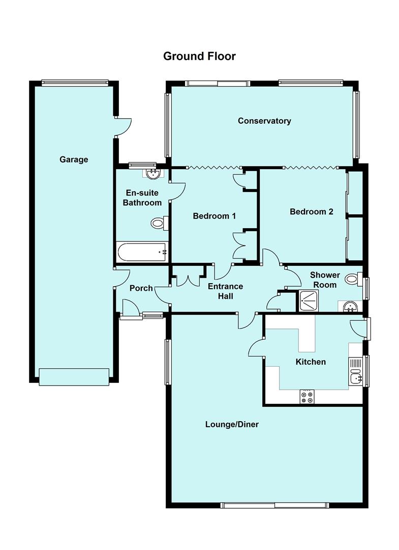 Longlands Drive, Heybrook Bay, Plymouth PL9, 2 bedroom detached