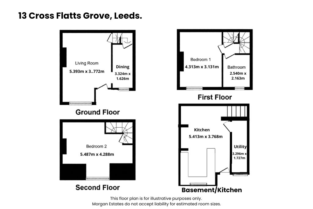 13 Cross Flatts Grove, Leeds floorplan