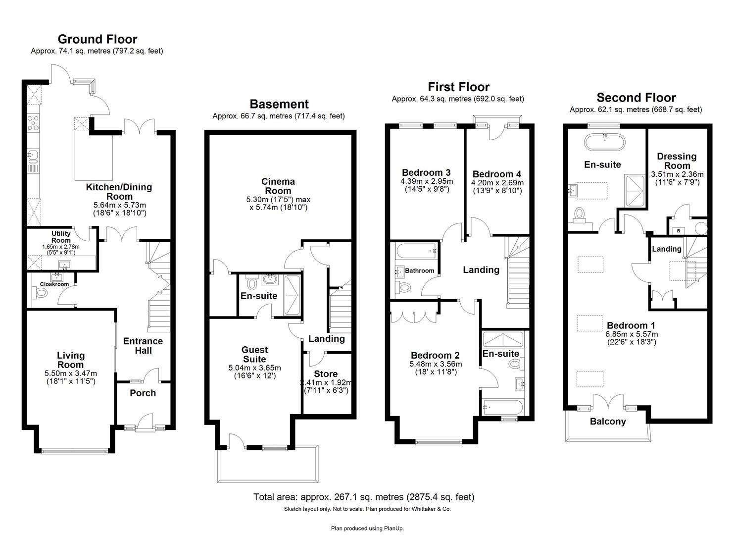 7, Green Lawns Close, Harpenden floorplan