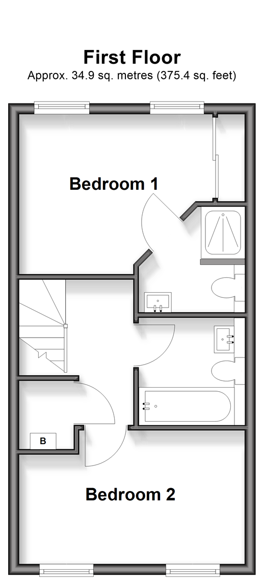 White Close, Horley floorplan