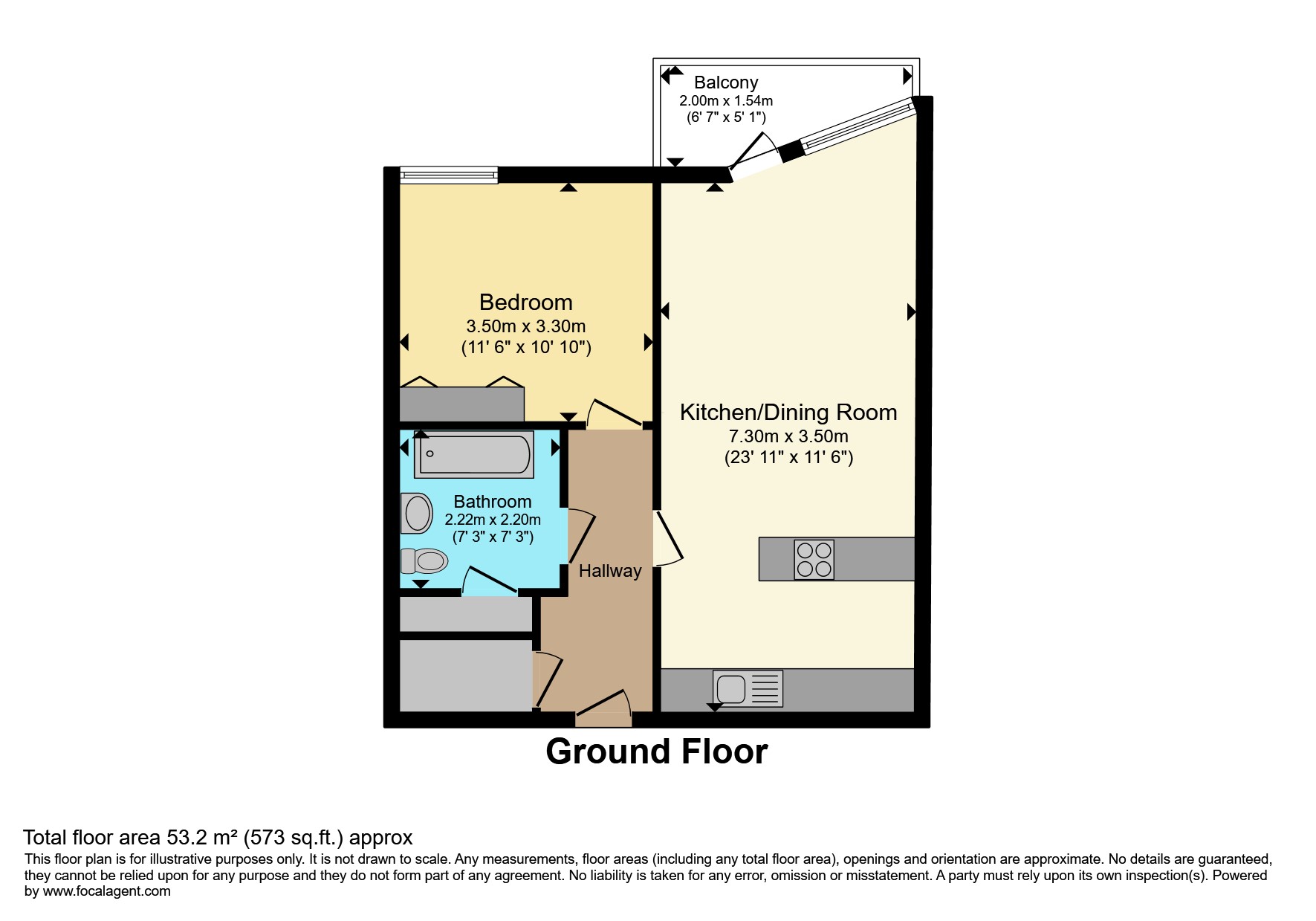 Flat 18 The Clay Farm Centre, Hobson Square, Hobson Avenue, Cambridge floorplan