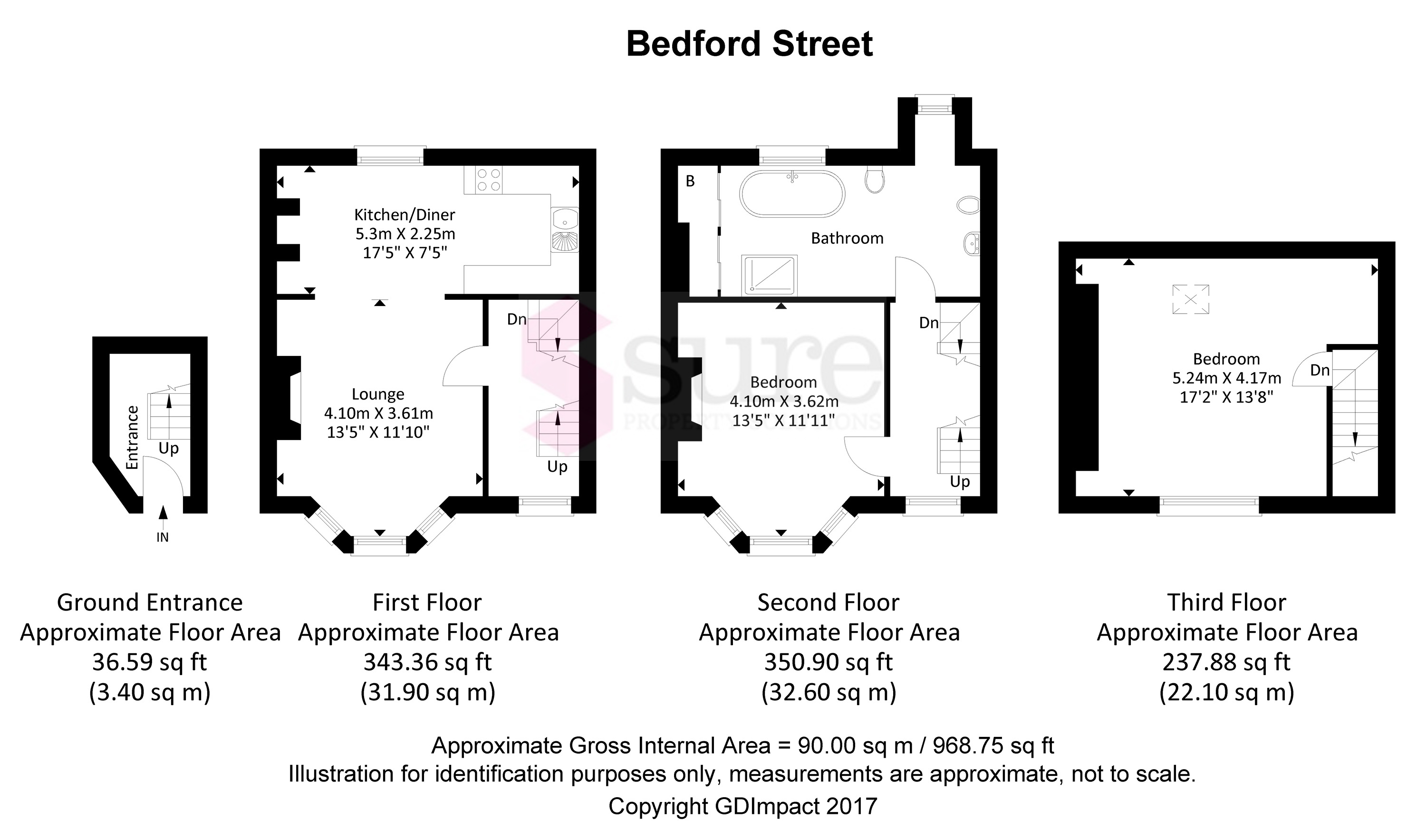 2 Bedrooms Maisonette to rent in Bedford Street, Brighton BN2