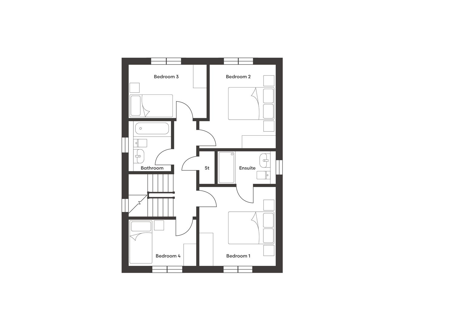 Plot 57, Rosedene, Appleton View, Shuttlewood Road, Bolsover floorplan