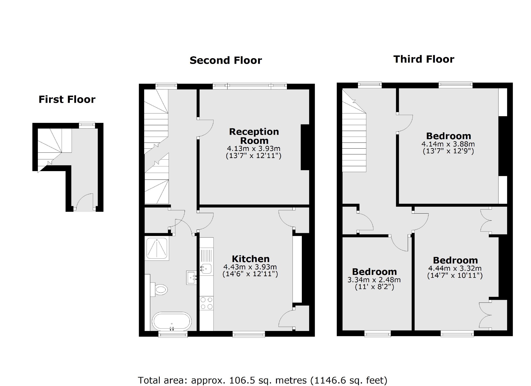 Tressillian Road, London SE4, 3 bedroom flat for sale 61762072
